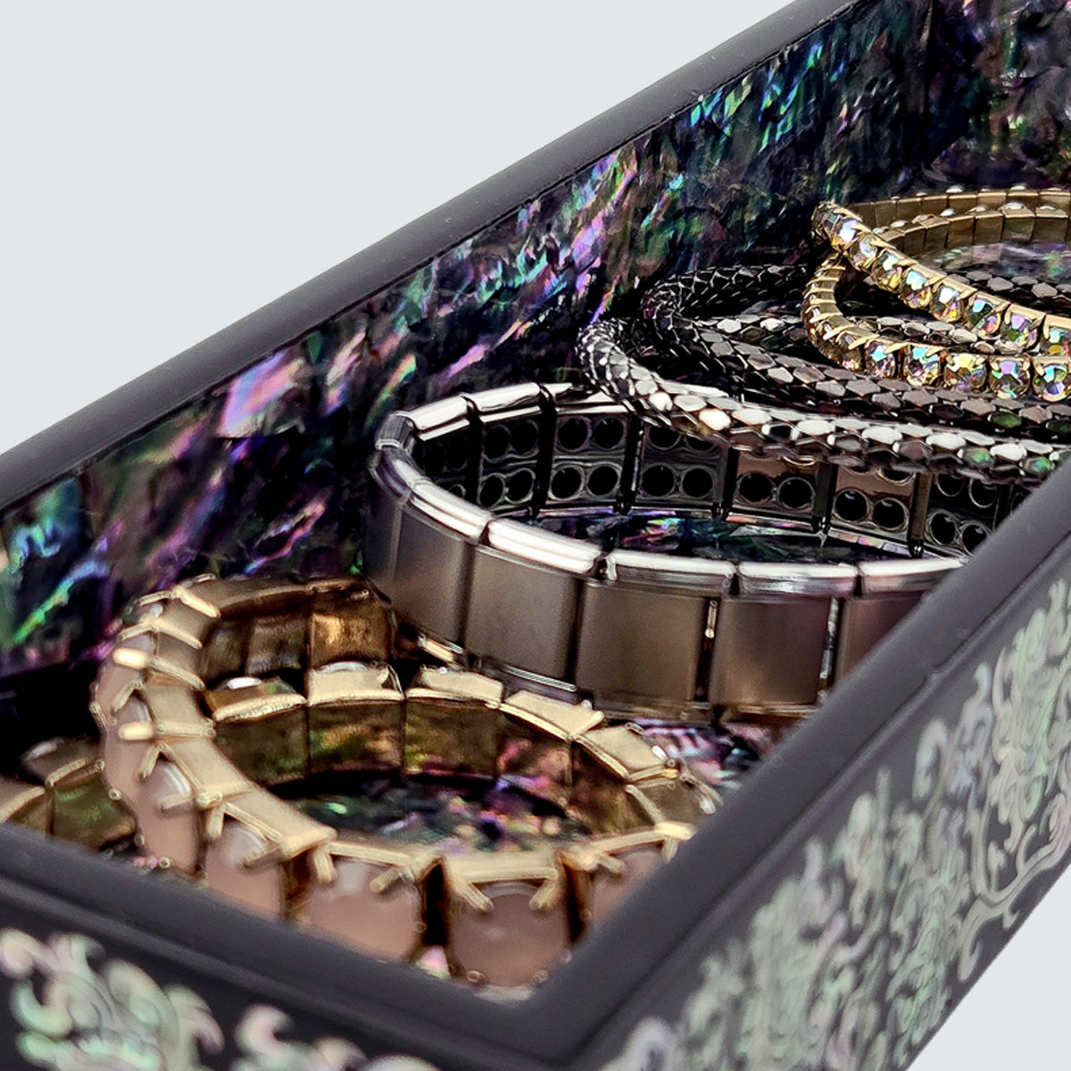 JAGAE Korean Mother-of-Pearl Long Box – Decorative Pen & Jewelry Case