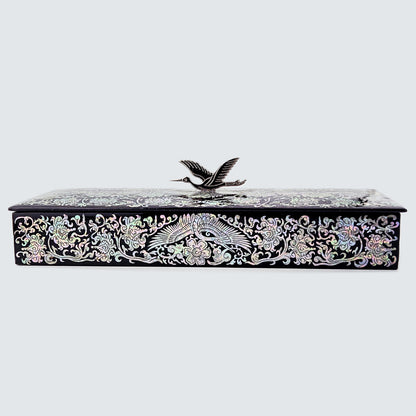 JAGAE Korean Mother-of-Pearl Long Box – Decorative Pen & Jewelry Case