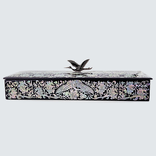 JAGAE Korean Mother-of-Pearl Long Box – Decorative Pen & Jewelry Case
