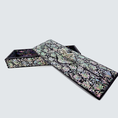JAGAE Korean Mother-of-Pearl Long Box – Decorative Pen & Jewelry Case