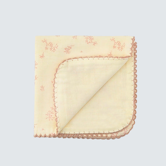 Pink Meadow Cotton Handkerchief