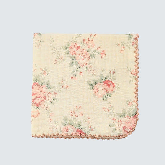 Rose Garden Cotton Gauze Handkerchief