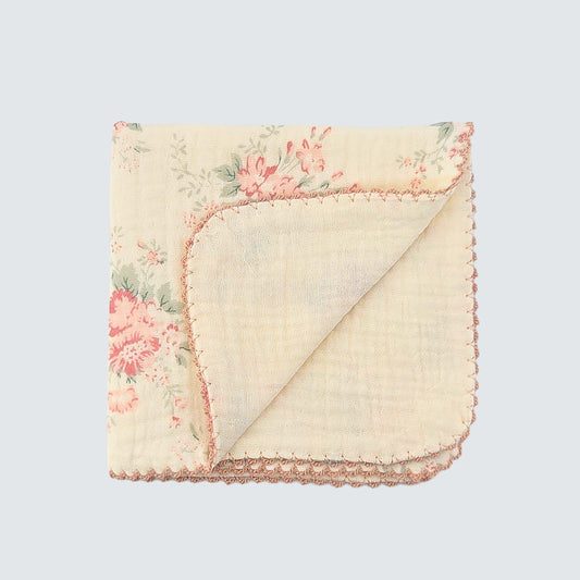 Rose Garden Cotton Gauze Handkerchief