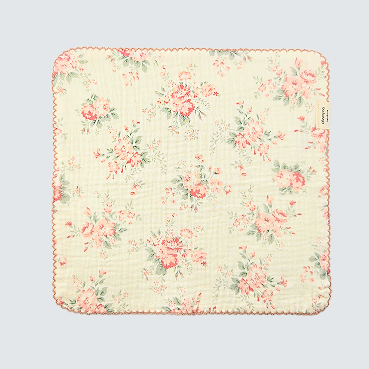 Rose Garden Cotton Gauze Handkerchief