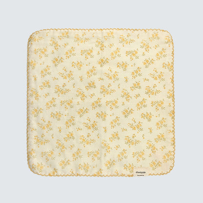 Soft Yellow Blossom Cotton Handkerchief