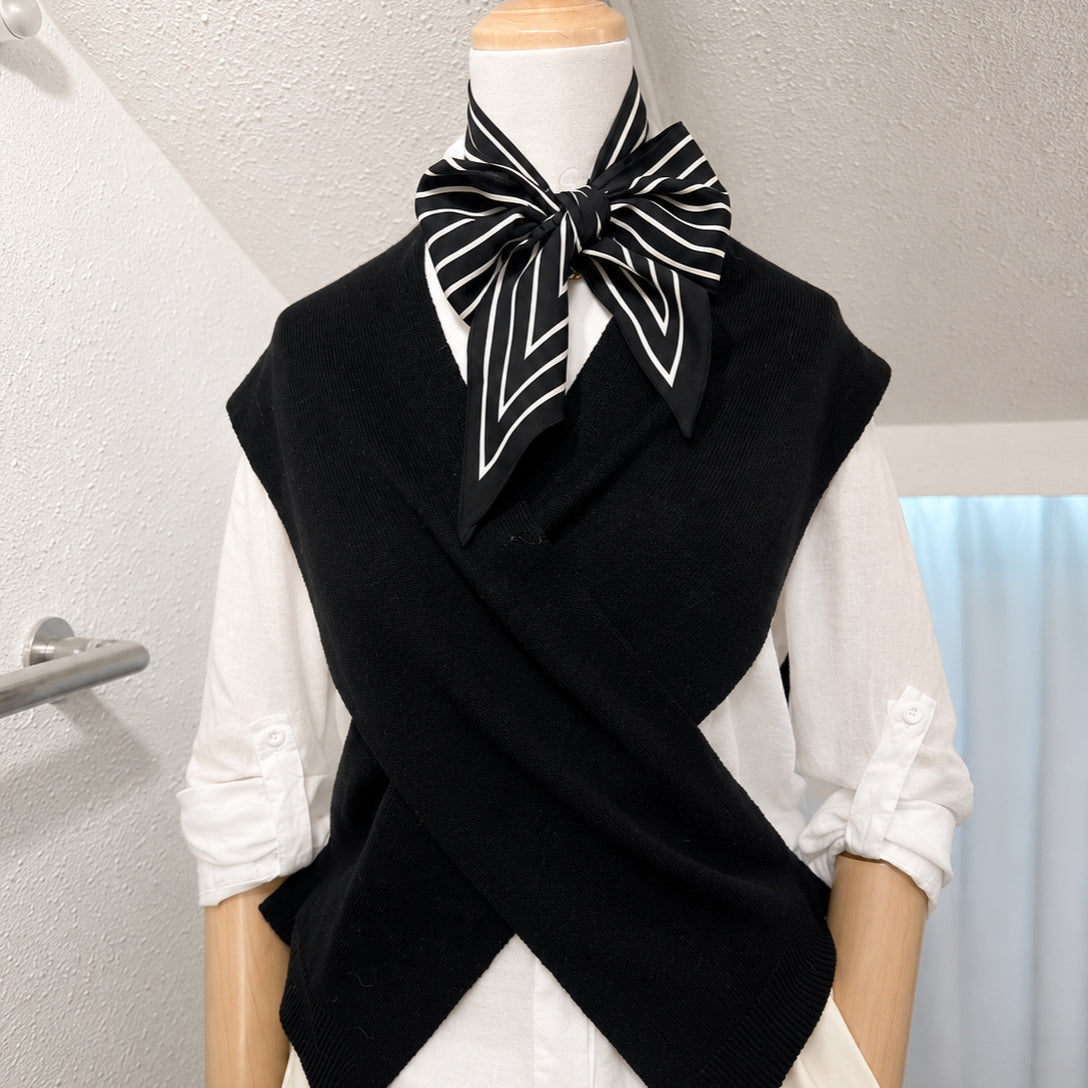 Classic Stripe Silk Twilly Scarf