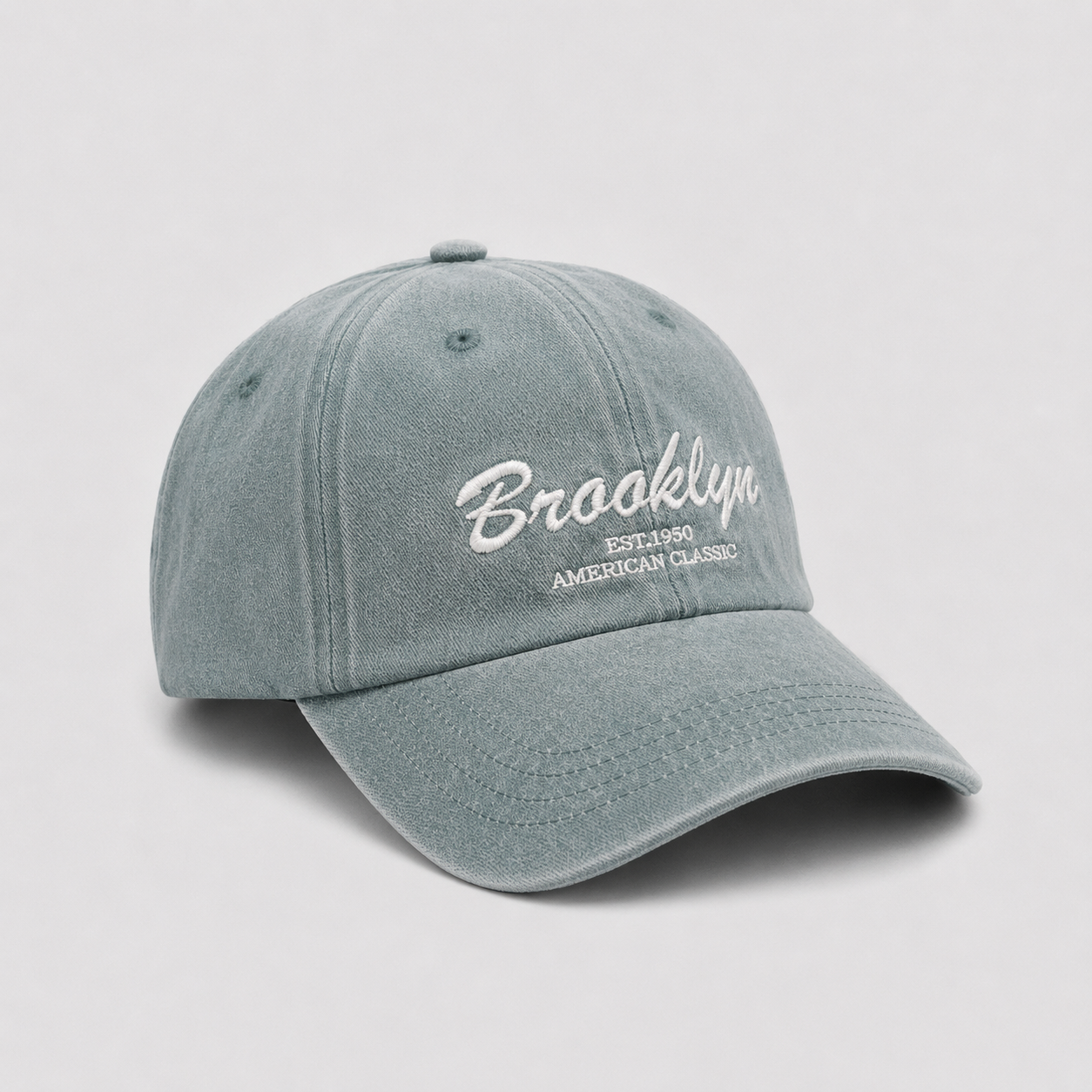 Vintage Washed Brooklyn Embroidered Baseball Cap