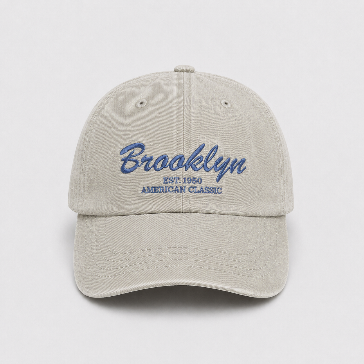 Vintage Washed Brooklyn Embroidered Baseball Cap