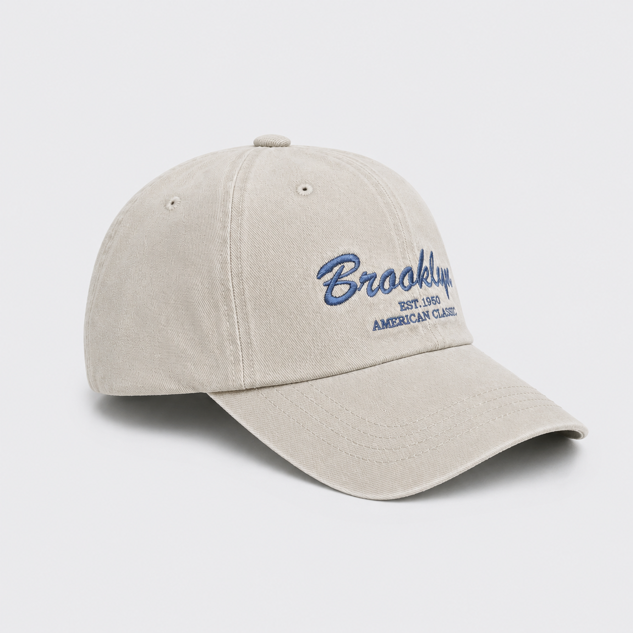 Vintage Washed Brooklyn Embroidered Baseball Cap