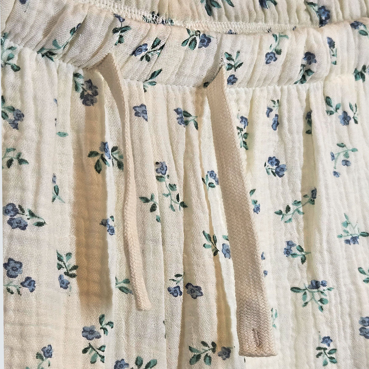 Floral Lace Gauze Loungewear Pajama Set – Women’s One Size