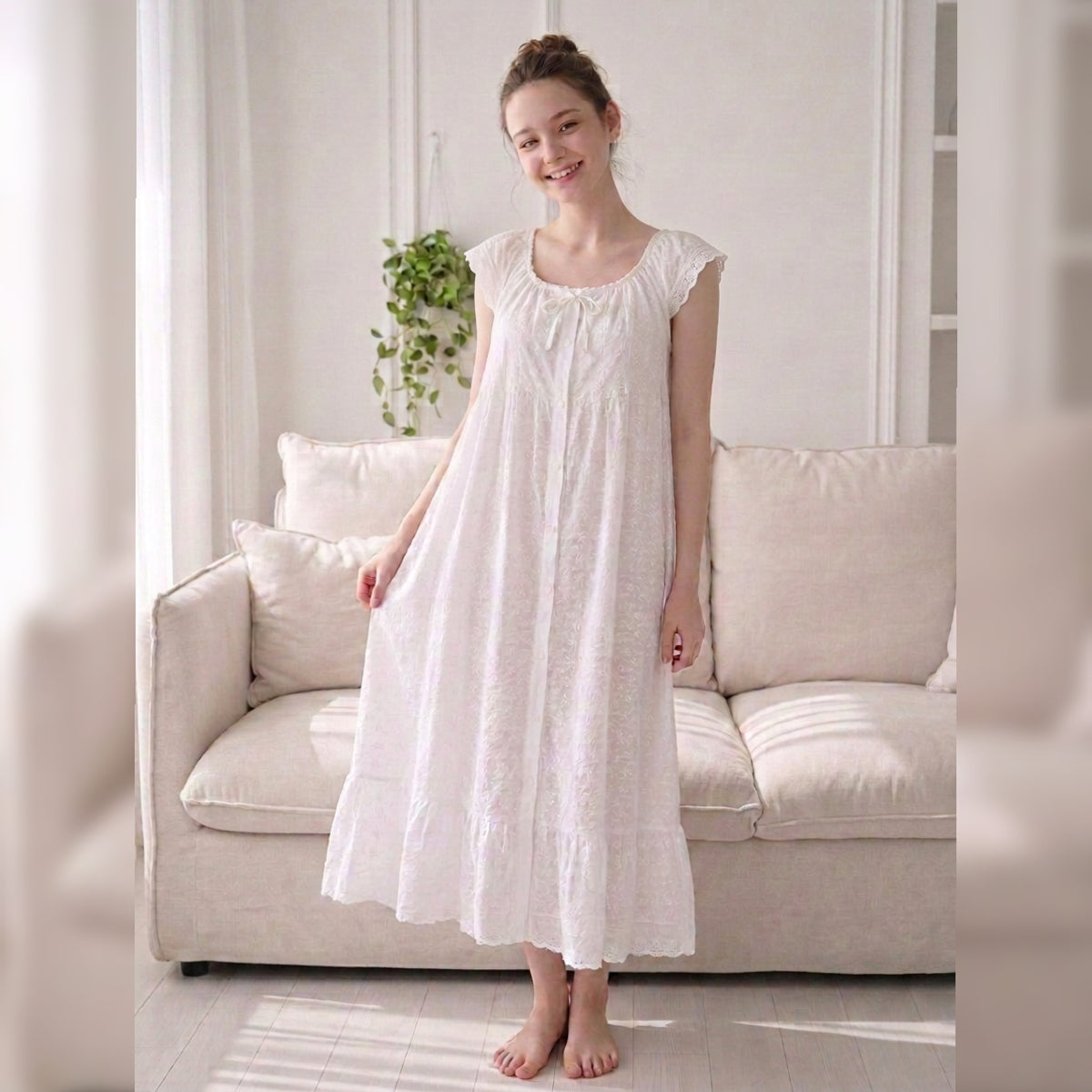 Dandelion Cotton Lounge Dress