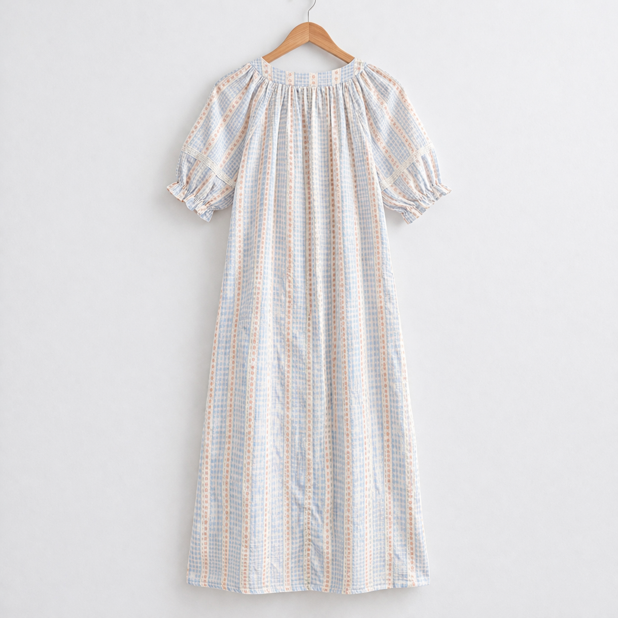 Soft Stripe Cotton Nightdress – Lightweight Summer Sleepwear