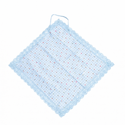 Cherry Gingham Lace Etiquette Apron
