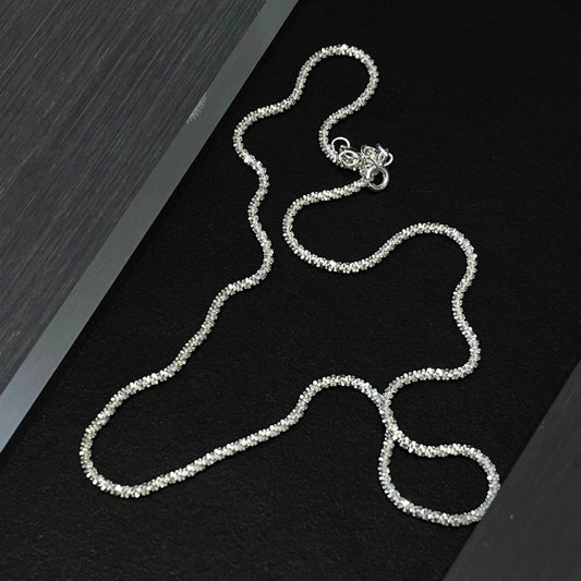 Lumière Sparkle Sterling Silver Chain Necklace
