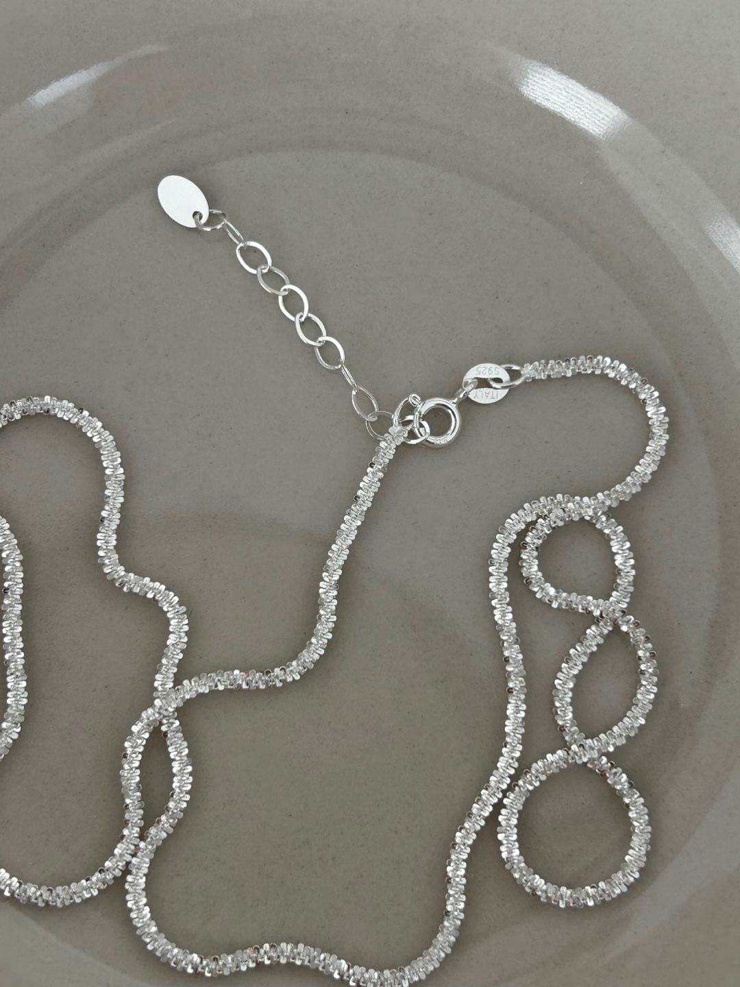 Lumière Sparkle Sterling Silver Chain Necklace