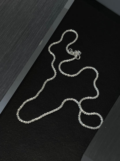 Lumière Facet Silver Chain (40cm)