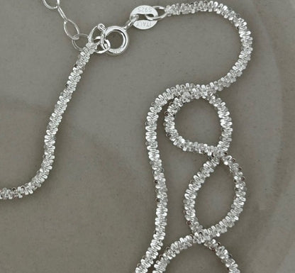 Lumière Facet Silver Chain (40cm)