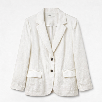 Relaxed Fit Linen Blazer – Women One Size