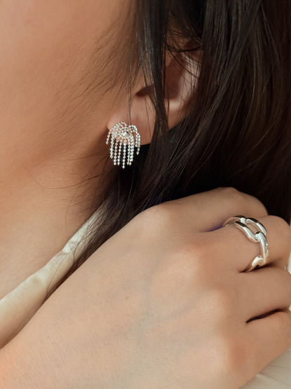 Fluid Link Silver Ring