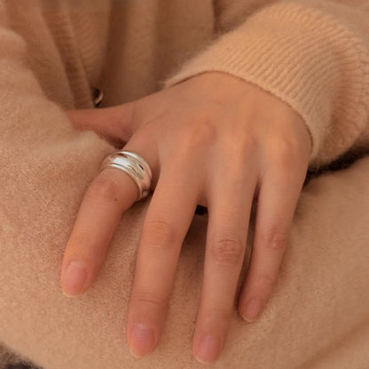 Bold Dome Silver Ring