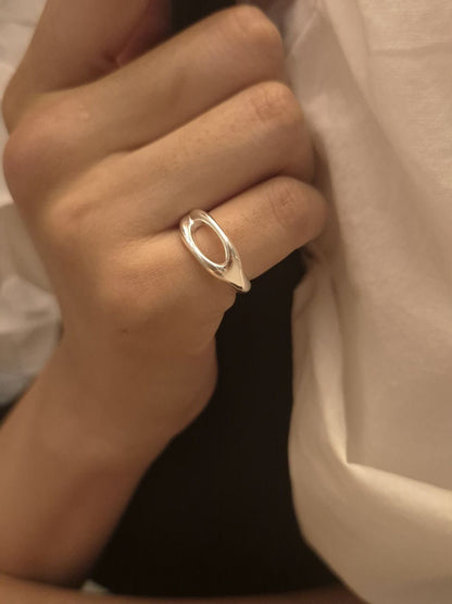 Pinky Flow Curve Open Ring