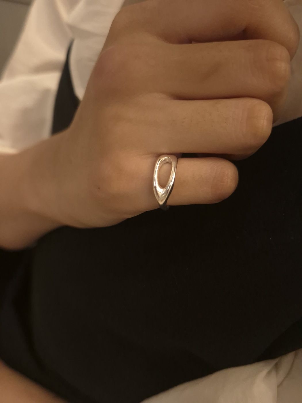 Pinky Flow Curve Open Ring