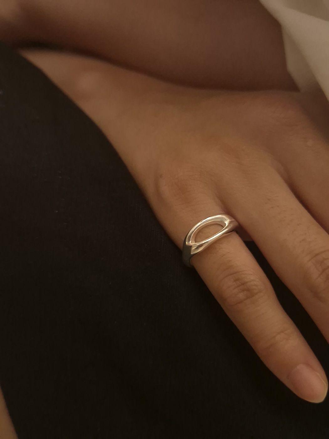 Pinky Flow Curve Open Ring