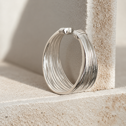 ÉLAN Layered Silver Ring