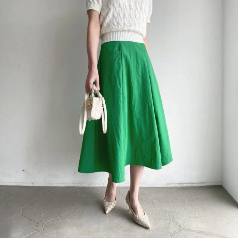 Structured Pocket A-Line Skirt
