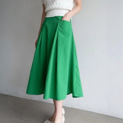 Structured Pocket A-Line Skirt