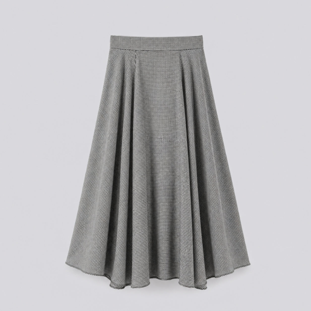 Classic Gingham A-Line Skirt