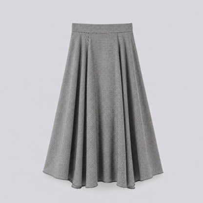 Classic Gingham A-Line Skirt