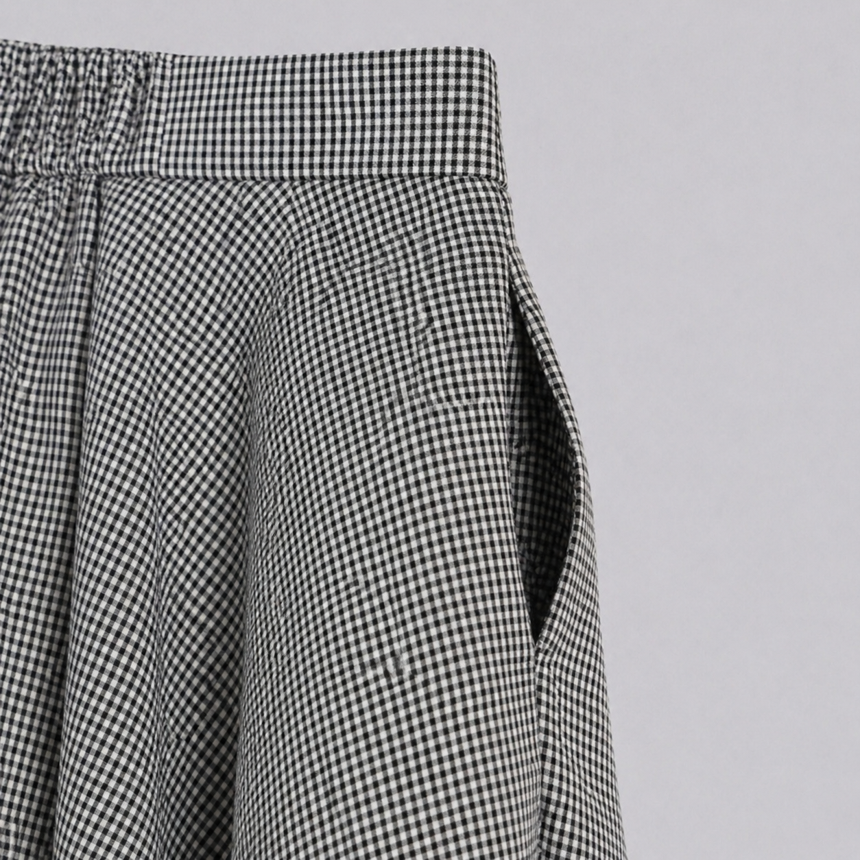 Classic Gingham A-Line Skirt