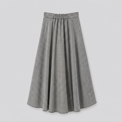 Classic Gingham A-Line Skirt