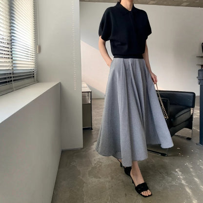 Classic Gingham A-Line Skirt