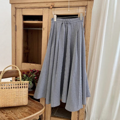 Classic Gingham A-Line Skirt