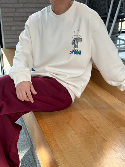 Camp Bear Graphic Sweatshirt (UNISEX / WOMEN – OVERFIT)
