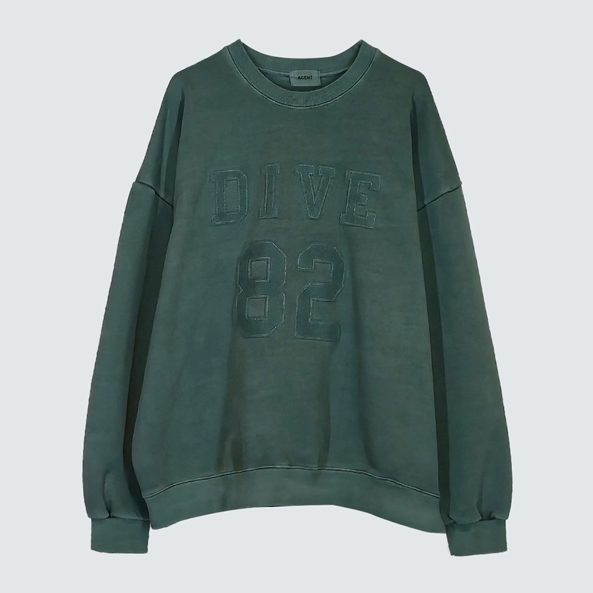 DIVE 82 Pigment Embroidered Sweatshirt (UNISEX / WOMEN – OVERFIT)