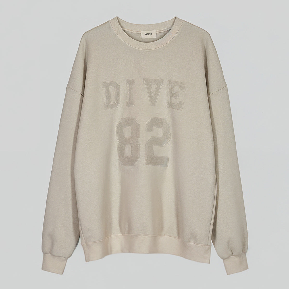 DIVE 82 Pigment Embroidered Sweatshirt (UNISEX / WOMEN – OVERFIT)