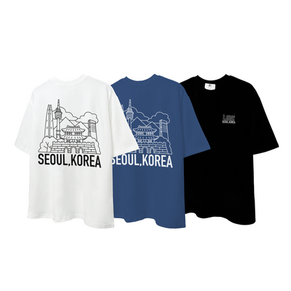 SEOUL, KOREA LANDMARK Graphic Tee (UNISEX / WOMEN – OVERFIT)