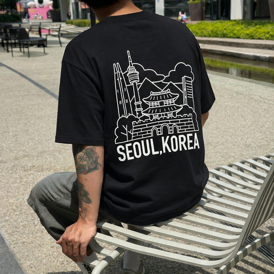 SEOUL, KOREA LANDMARK Graphic Tee  - Men One Size