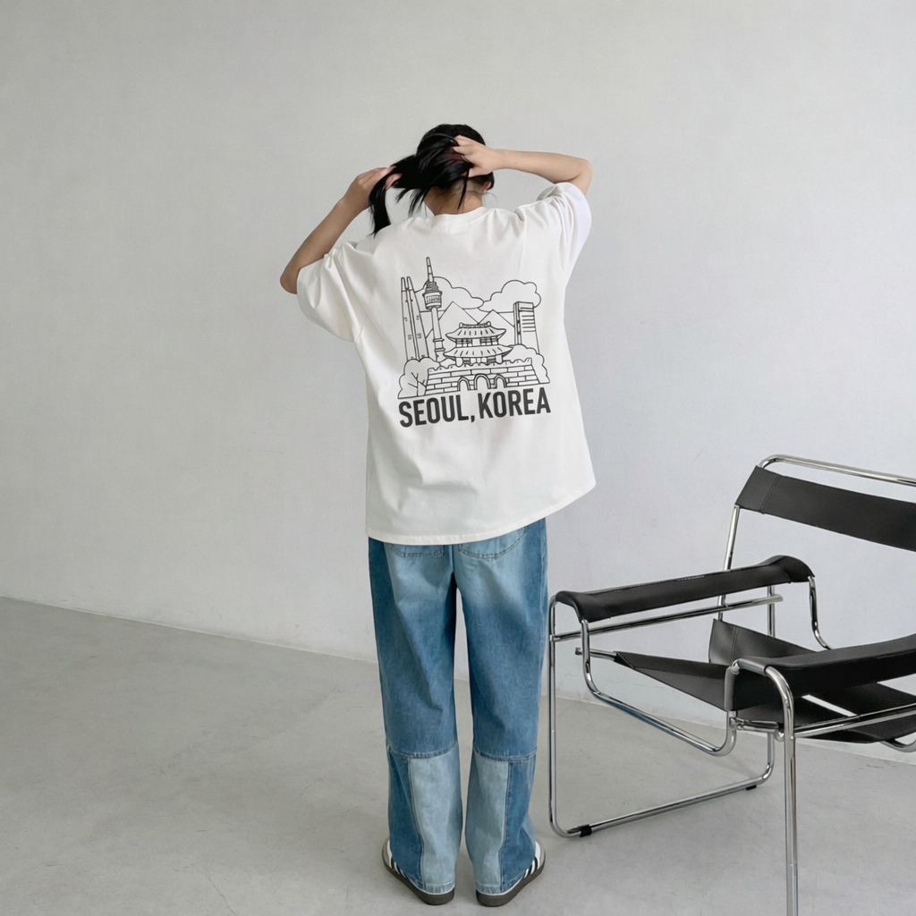 SEOUL, KOREA LANDMARK Graphic Tee  - Men One Size