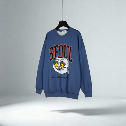 Seoul HAECHI Graphic Unisex Sweatshirt   (UNISEX / WOMEN – OVERFIT)