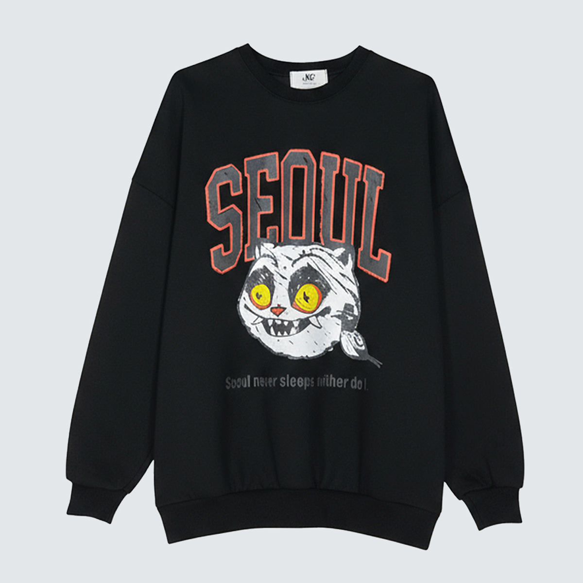 Seoul HAECHI Graphic Unisex Sweatshirt   (UNISEX / WOMEN – OVERFIT)