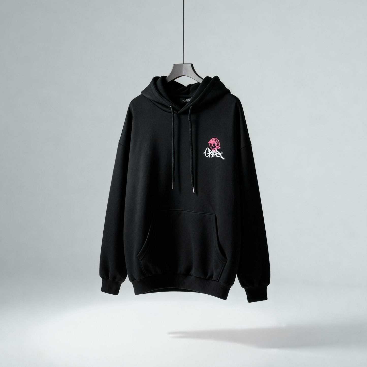 POWERCAT Hoodie — Graphic Street Cat Design  (UNISEX / WOMEN – OVERFIT)