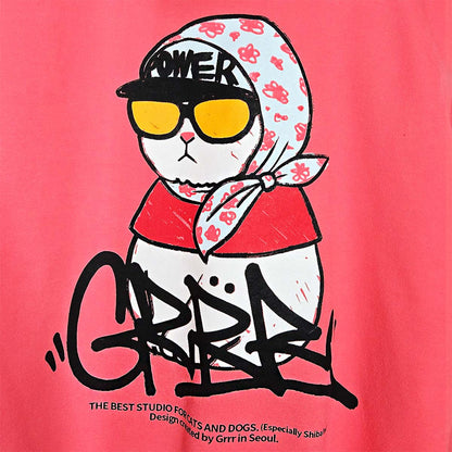 POWERCAT Hoodie — Graphic Street Cat Design  (UNISEX / WOMEN – OVERFIT)