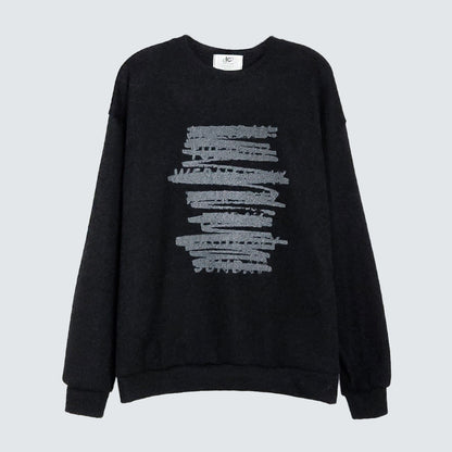 One Week Knit Sweatshirt (UNISEX / WOMEN – OVERFIT)