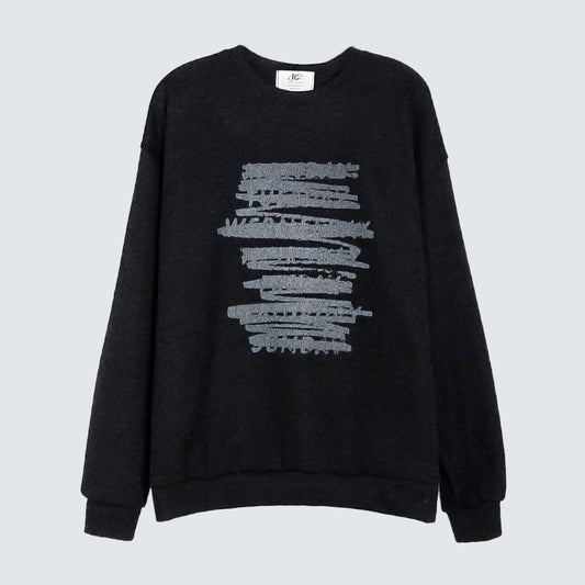 One Week Knit Sweatshirt (UNISEX / WOMEN – OVERFIT)