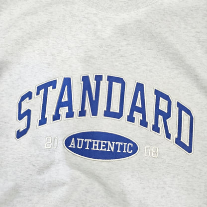 STANDARD Authentic Embroidered Logo Crewneck Sweatshirt (UNISEX / WOMEN – OVERFIT)