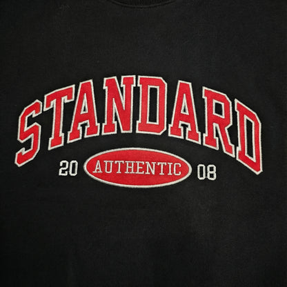 STANDARD Authentic Embroidered Logo Crewneck Sweatshirt (UNISEX / WOMEN – OVERFIT)